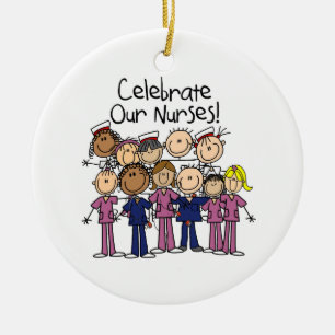 Celebrate Our Nurses Ceramic Ornament
