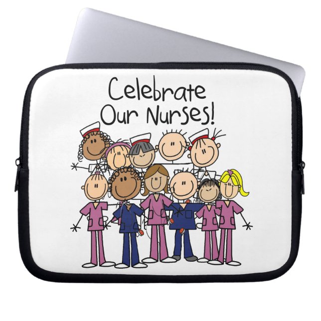 Celebrate Our Nurses Laptop Sleeve (Front)