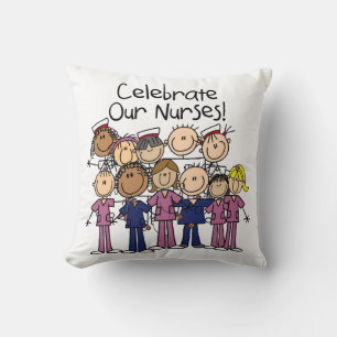 Celebrate Our Nurses Throw Pillow