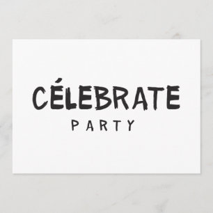 CÉLEBRATE PARTY Birthday Invitation Fashion Modern