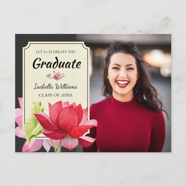 Celebrate Photo Graduation Party Invitation (Front)