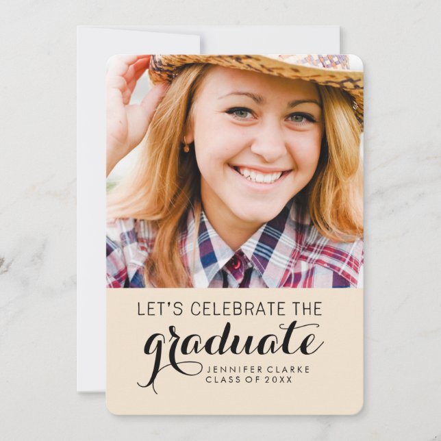 CELEBRATE PHOTO GRADUATION PARTY INVITATION (Front)