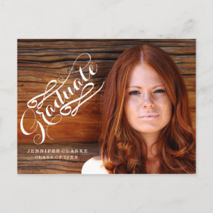 CELEBRATE PHOTO GRADUATION PARTY INVITATION POSTCARD