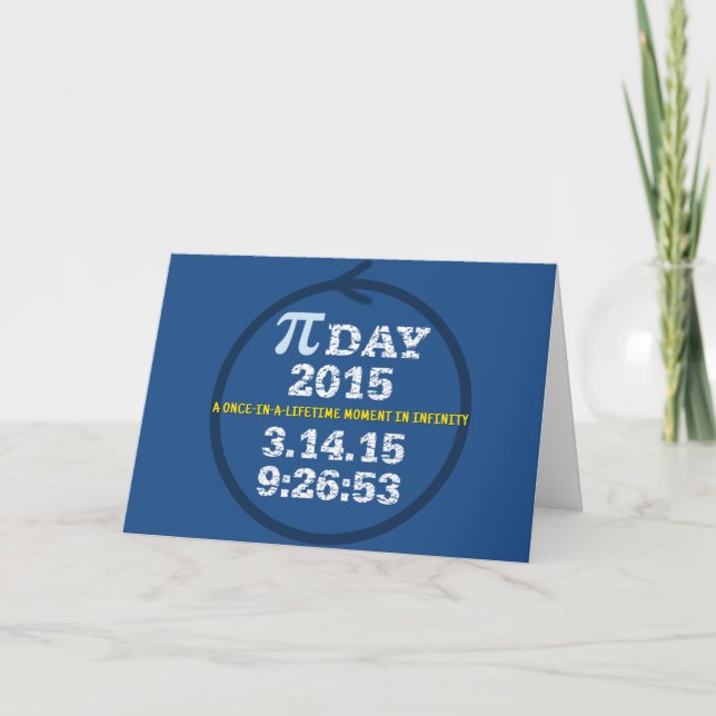Celebrate Pi Day 2015 greeting card (Front)