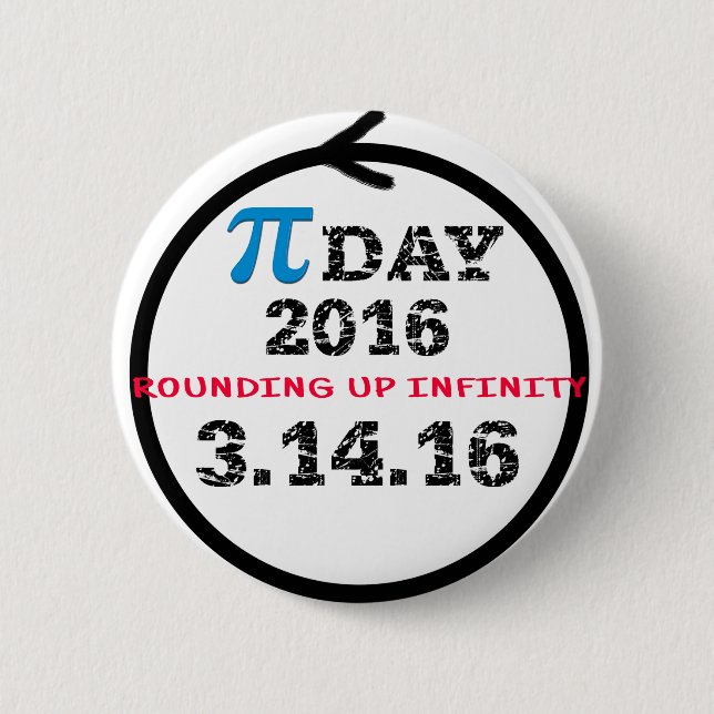 Celebrate Pi Day 2 Inch Round Button (Front)