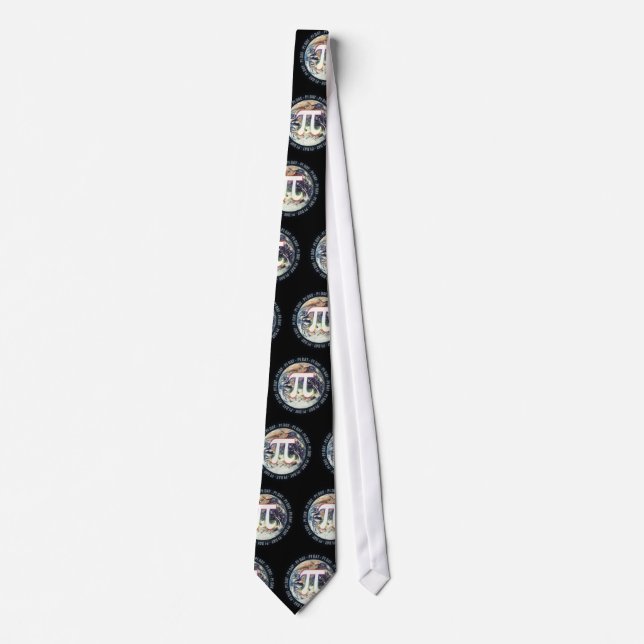 Celebrate Pi Day on Earth | Pattern Tie (Front)