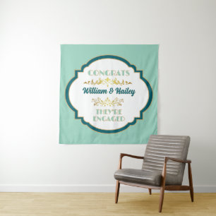 Celebrate! Pretty Engagement Party Tapestry