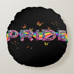 Celebrate Pride Round Pillow
