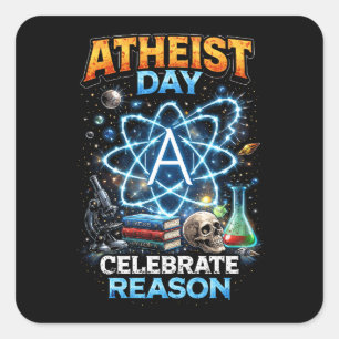 Celebrate Reason Square Sticker