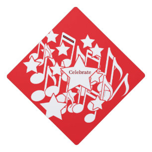 Celebrate Red Decorative Tassel Graduation Cap Topper