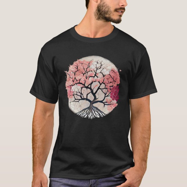 Celebrate Renewal and Growth with Blossoming Tree  T-Shirt (Front)