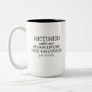 Celebrate Retirement Customizable Photo Gift Two-Tone Coffee Mug