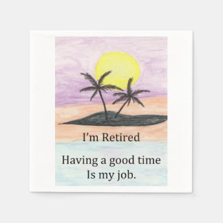 Celebrate Retirement - Good Time Napkin