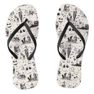 Celebrate Spooky - Pattern Flip Flops