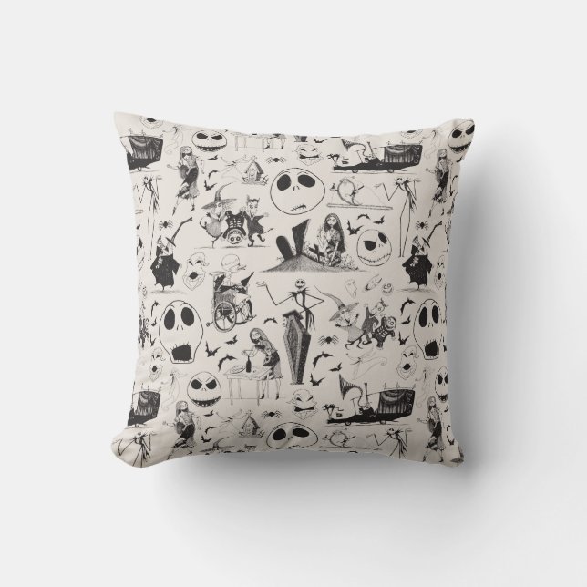 Celebrate Spooky - Pattern Throw Pillow (Front)