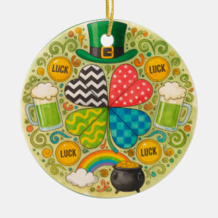 Celebrate St. Patrick’s Day Ceramic Ornament