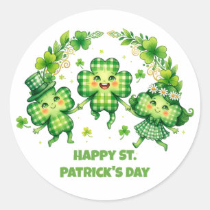 Celebrate St. Patrick’s Day Classic Round Sticker