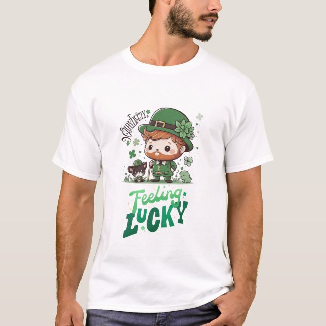 Celebrate St. Patrick's Day in Style! T-Shirt (Front)