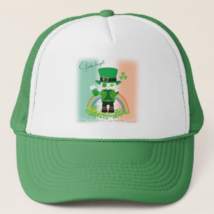 Celebrate St. Patrick's Day with a Lucky Cat Trucker Hat