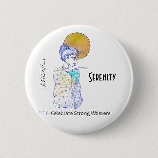 Celebrate Strong Women Collection - Serenity 2 Inch Round Button