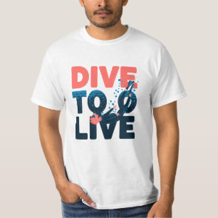 Celebrate the Depths with Diving Graphics T-Shirt
