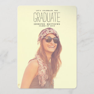Celebrate the Graduate 2016 Graduation Party Invitation