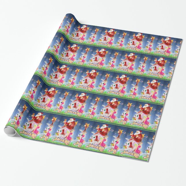 Celebrate the Magic Tile Wrapping Paper (Unrolled)