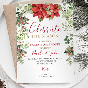 Celebrate the Season Holiday Party Christmas Invitation