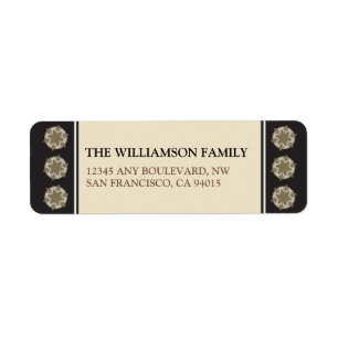 Celebrate the Season Return Address Labels (black)