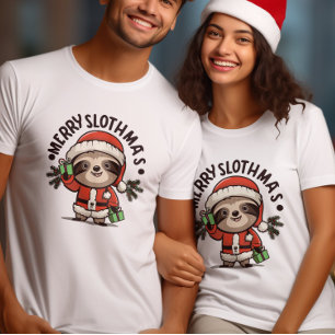 Celebrate the spirit of Christmas Sloth T-Shirt