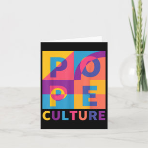Celebrate The Us Pope Pop Art & Culture Card