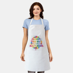 Celebrate True Self Sticker Apron