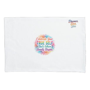 Celebrate True Self Sticker Pillowcase