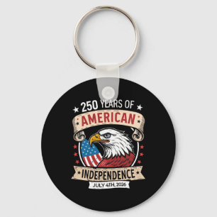 Celebrate Usa 250th Independence Day - 1776-2026 U Keychain