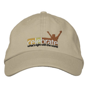 Celebrate-Whats-Right-no cut line RGB-300dpi Embroidered Hat