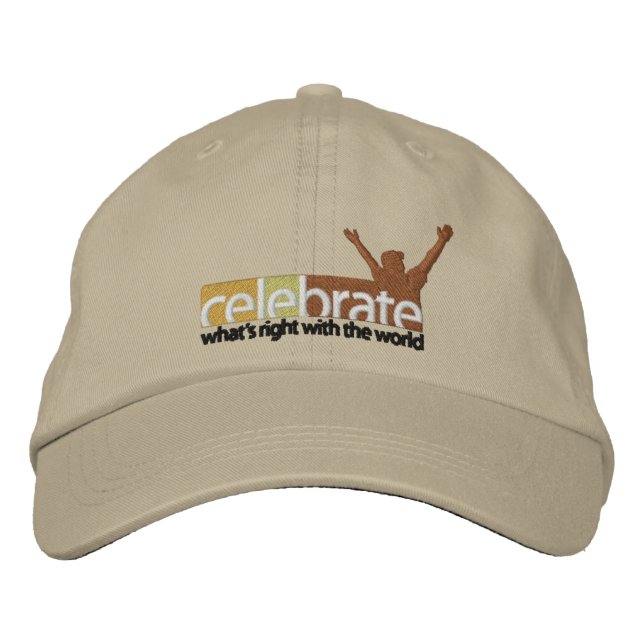 Celebrate-Whats-Right-no cut line RGB-300dpi Embroidered Hat (Front)