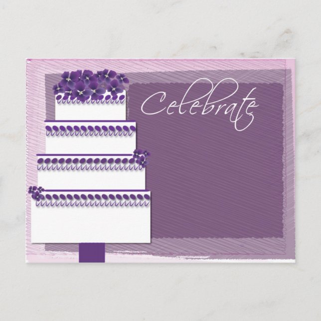 Celebrate - with cake! postcard (Front)