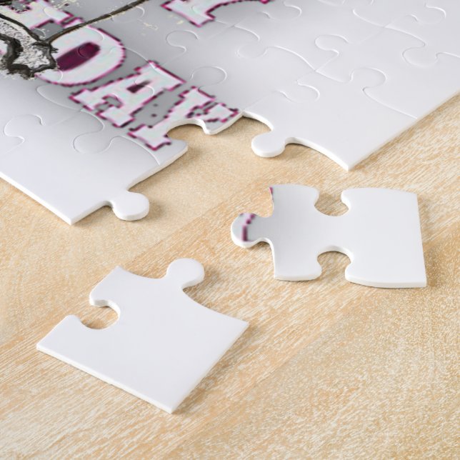 Celebrate with Our Playful Birthday Greeting Happy Jigsaw Puzzle (Side)