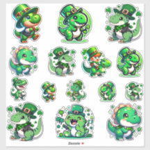 Celebrate with style-St. Patrick’s Day Dinosaur