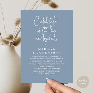 Celebrate With The Newlyweds, Wedding Dinner Invitation