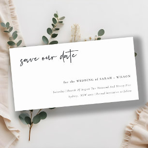 Celebrate With Us Calligraphy Save the Date Card