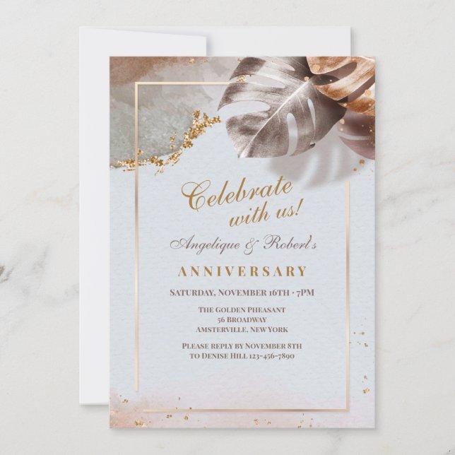 Celebrate With Us Elegance Invitation (Front)