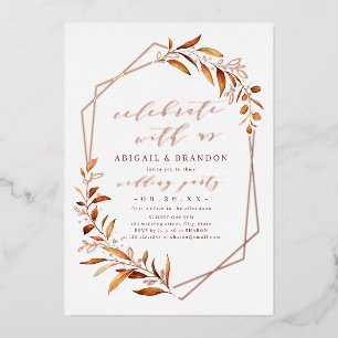 Celebrate With Us! Fall Greenery Wedding Party