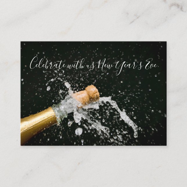 Celebrate with us New Year's Eve Enclosure Card (Front)