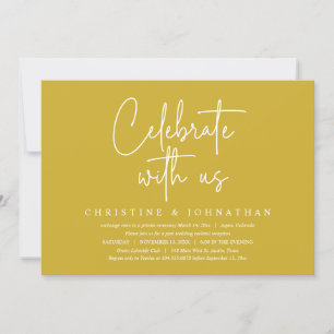 Celebrate with us, Post Wedding Elopement Party  I Invitation