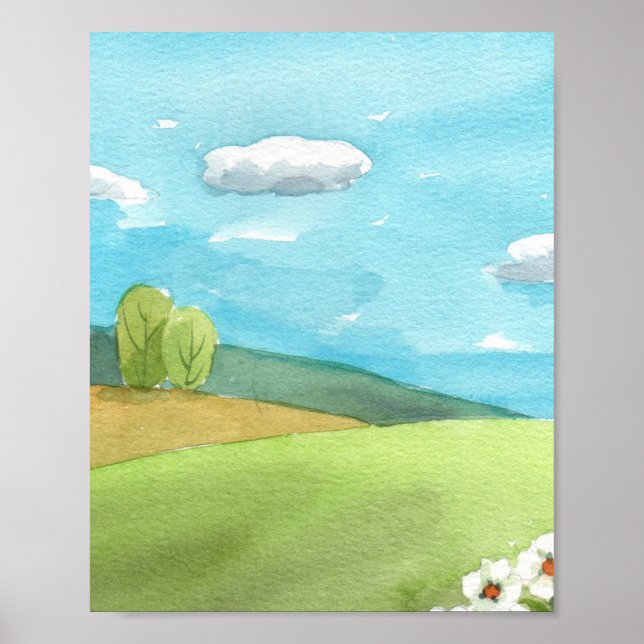 Celebrate World Art Day with Stunning Watercolor  Poster (Front)