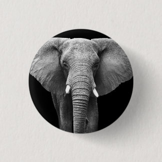 Celebrate World Elephant Day: Majestic Design  1 Inch Round Button
