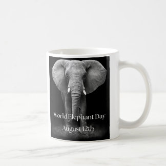 Celebrate World Elephant Day: Majestic Design  Coffee Mug