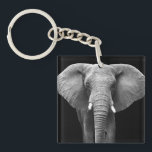 Celebrate World Elephant Day: Majestic Design  Keychain<br><div class="desc">Celebrate the gentle giants of the wild with our exclusive World Elephant Day design. Featuring a beautifully detailed elephant illustration, this design is perfect for showing your love and support for these magnificent creatures. Made with high-quality materials, it's a must-have for animal lovers and conservationists alike. This design makes a...</div>