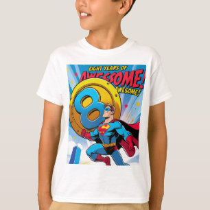 celebrate your 8th birthday with superman T-Shirt